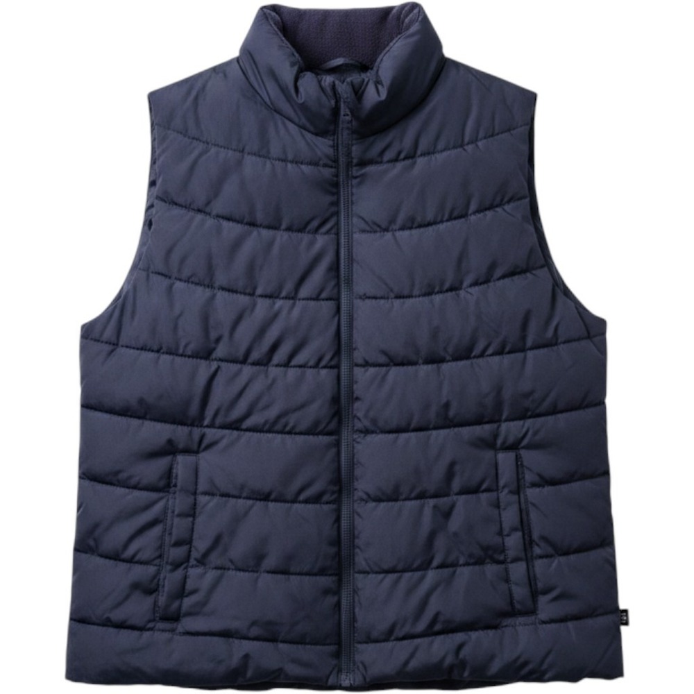 Gap Cold Control Navy Blue Puffer Vest Water Resistant Sleeveless Jacket Large - Picture 1 of 8